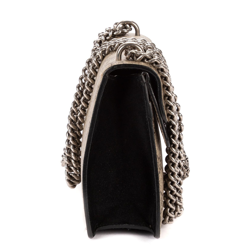 Gucci Dionysus Chain Cross Beige Black Spuri Canvas Shoulder — view 4