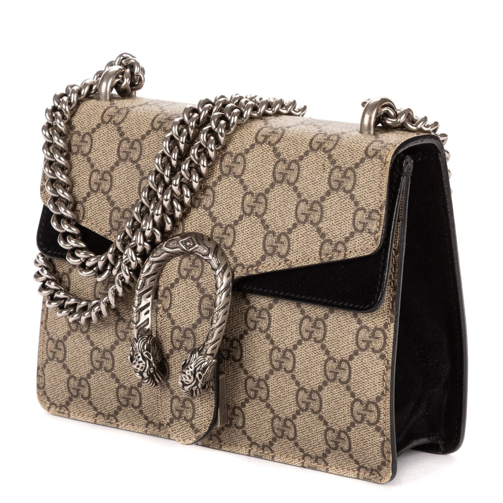 Gucci Dionysus Chain Cross Beige Black Spuri Canvas Shoulder — view 2