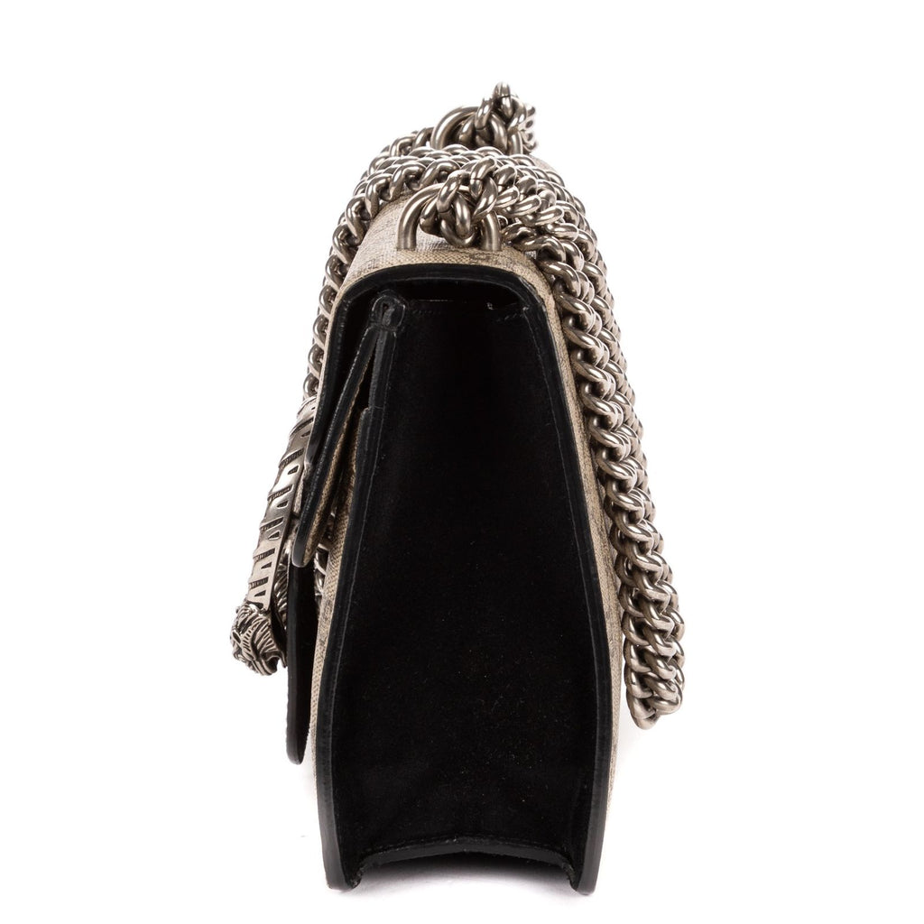 Gucci Dionysus Chain Cross Beige Black Spuri Canvas Shoulder — view 3