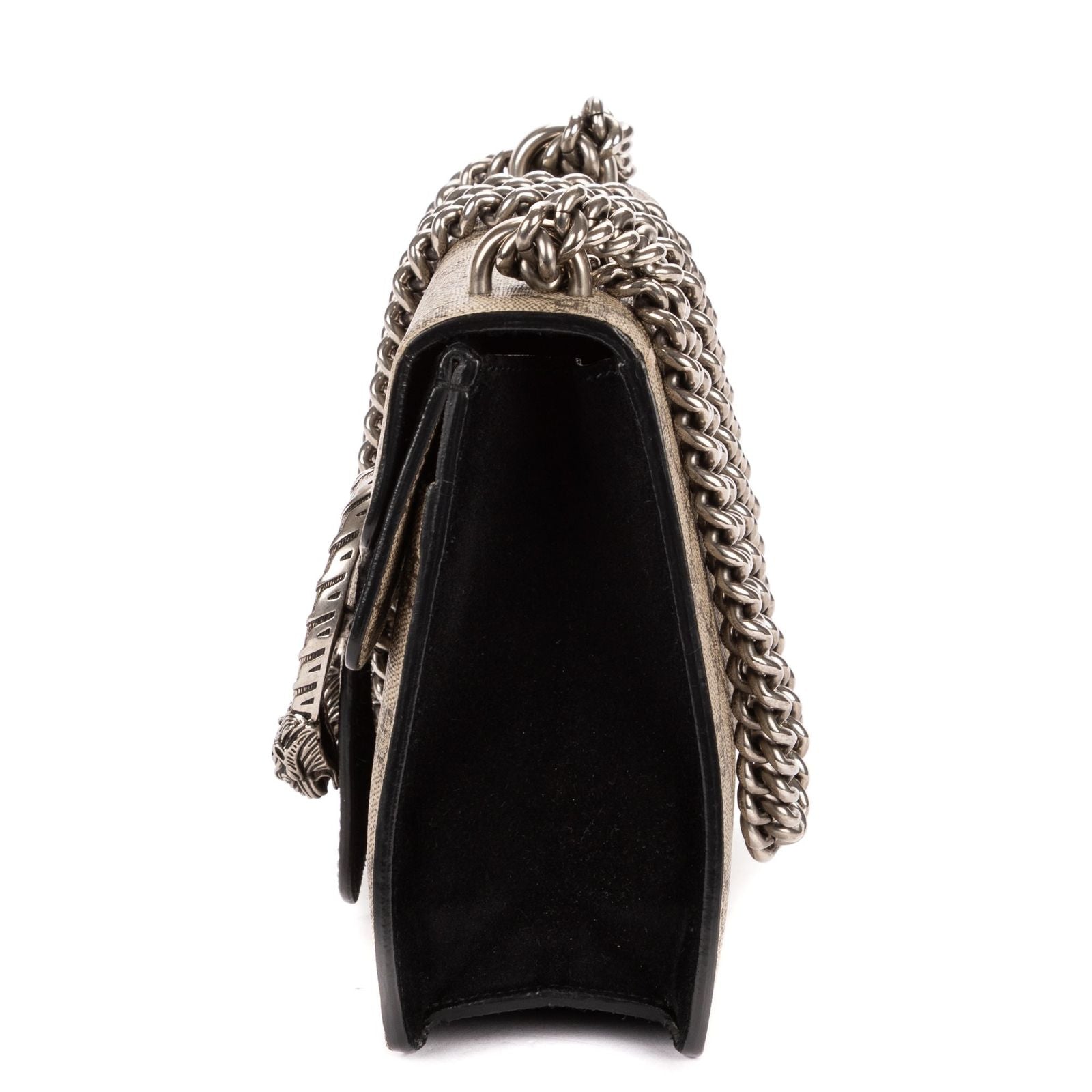 Gucci Dionysus Chain Cross Beige Black Spuri Canvas Shoulder — view 3