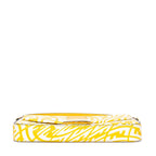 Fendi White Yellow Embossed FF Fabric Canvasa Shoulder — view 6
