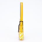 Fendi White Yellow Embossed FF Fabric Canvasa Shoulder — view 3