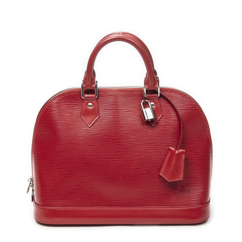Louis Vuitton Alma Carmine Epi Handbag