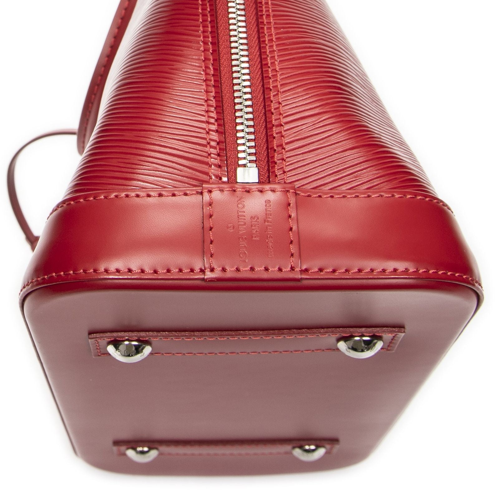 Louis Vuitton Alma Carmine Epi Handbag — view 7