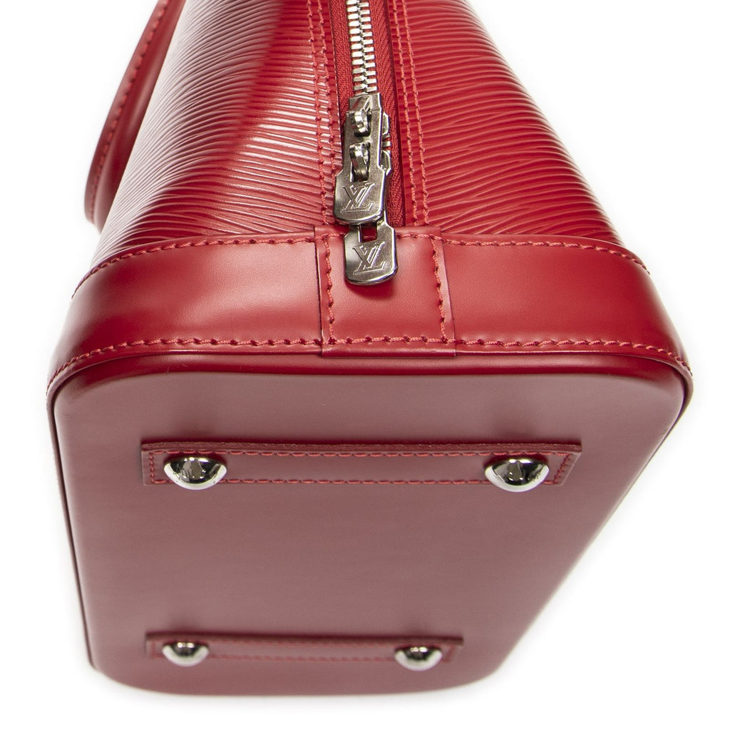 Louis Vuitton Alma Carmine Epi Handbag — view 8