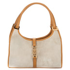 Gucci Jackie Hobo Gray Tansuede Leather
