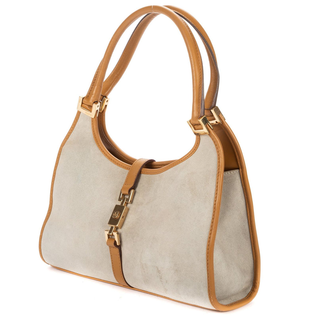 Gucci Jackie Hobo Gray Tansuede Leather — view 2