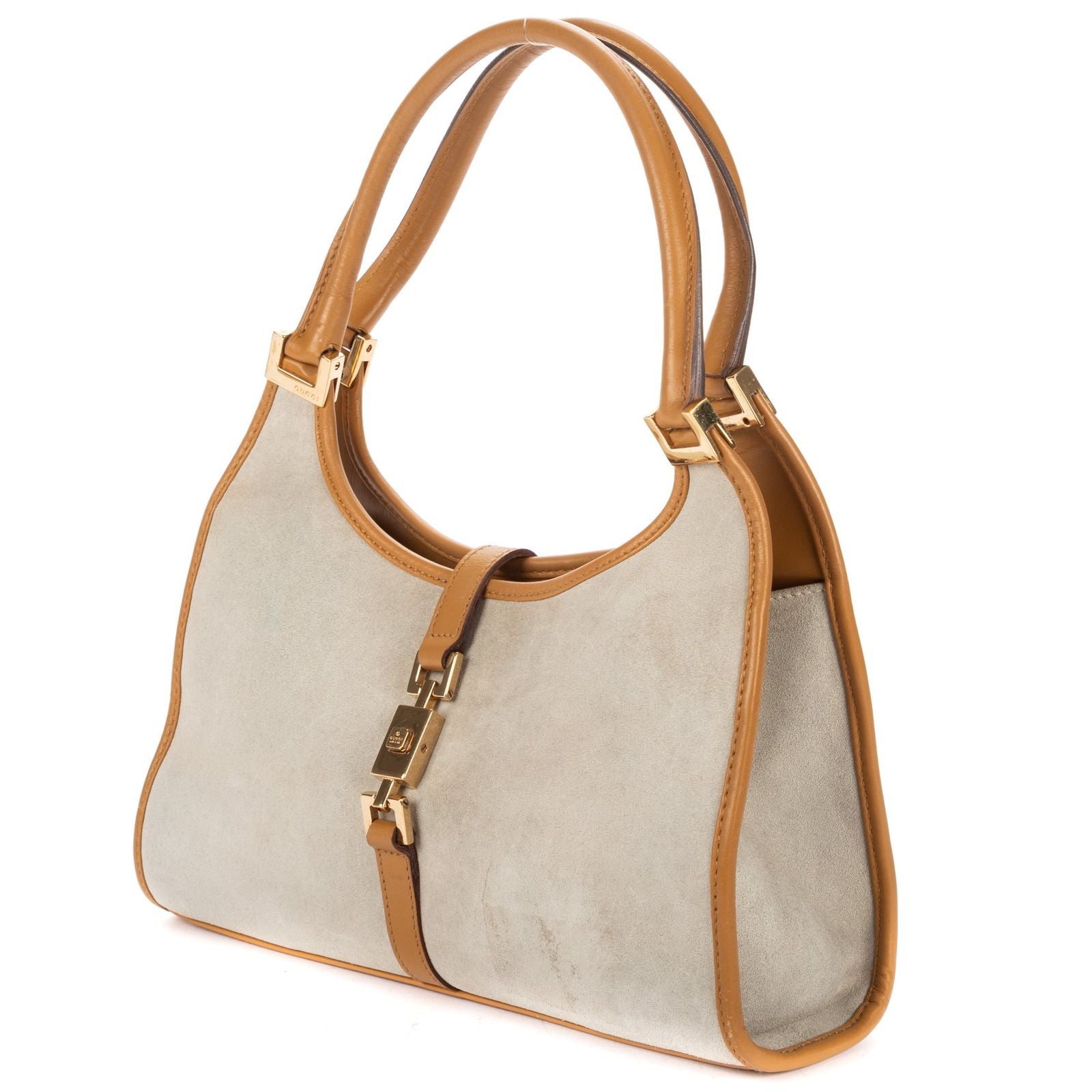 Gucci Jackie Hobo Gray Tansuede Leather — view 2