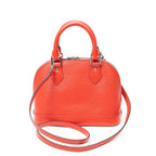 Louis Vuitton Alma Coquelicot Epi Handbag — view 5