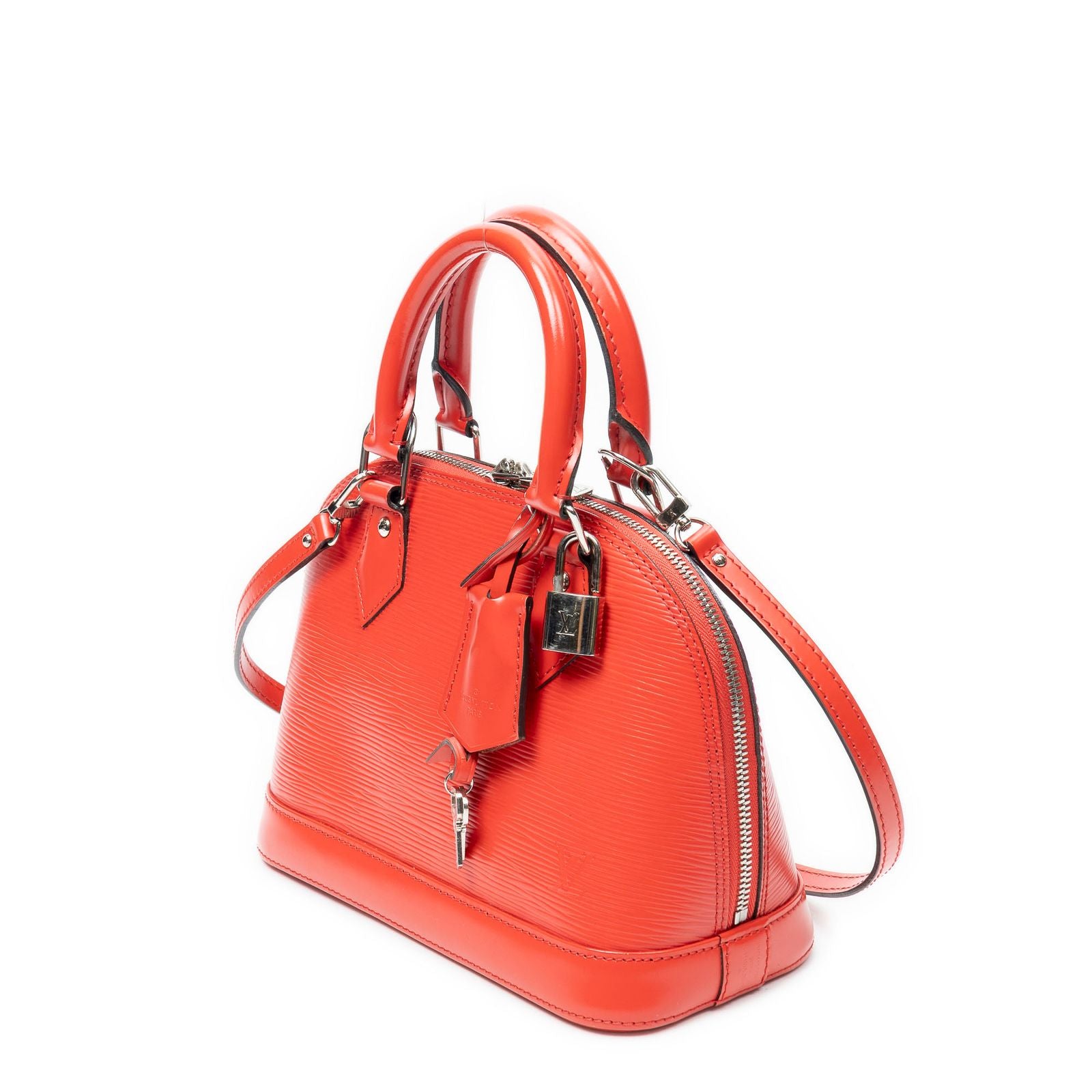 Louis Vuitton Alma Coquelicot Epi Handbag — view 2