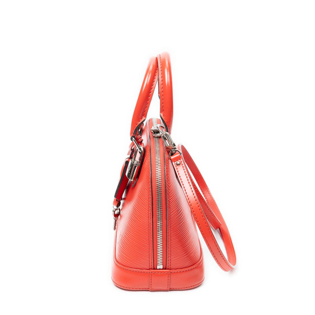 Louis Vuitton Alma Coquelicot Epi Handbag — view 3