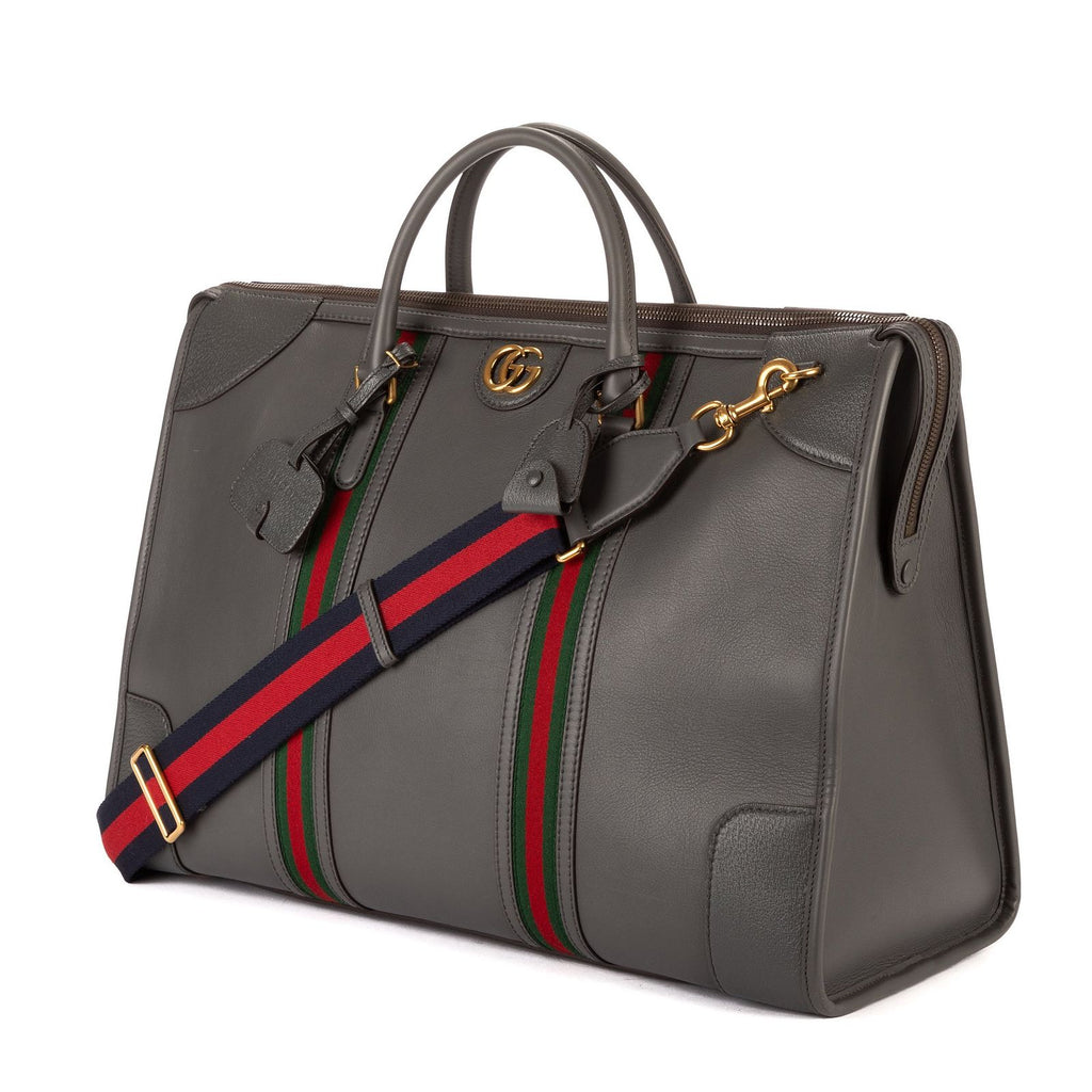 Gucci Bauletto Duffle Gray Leather — view 2