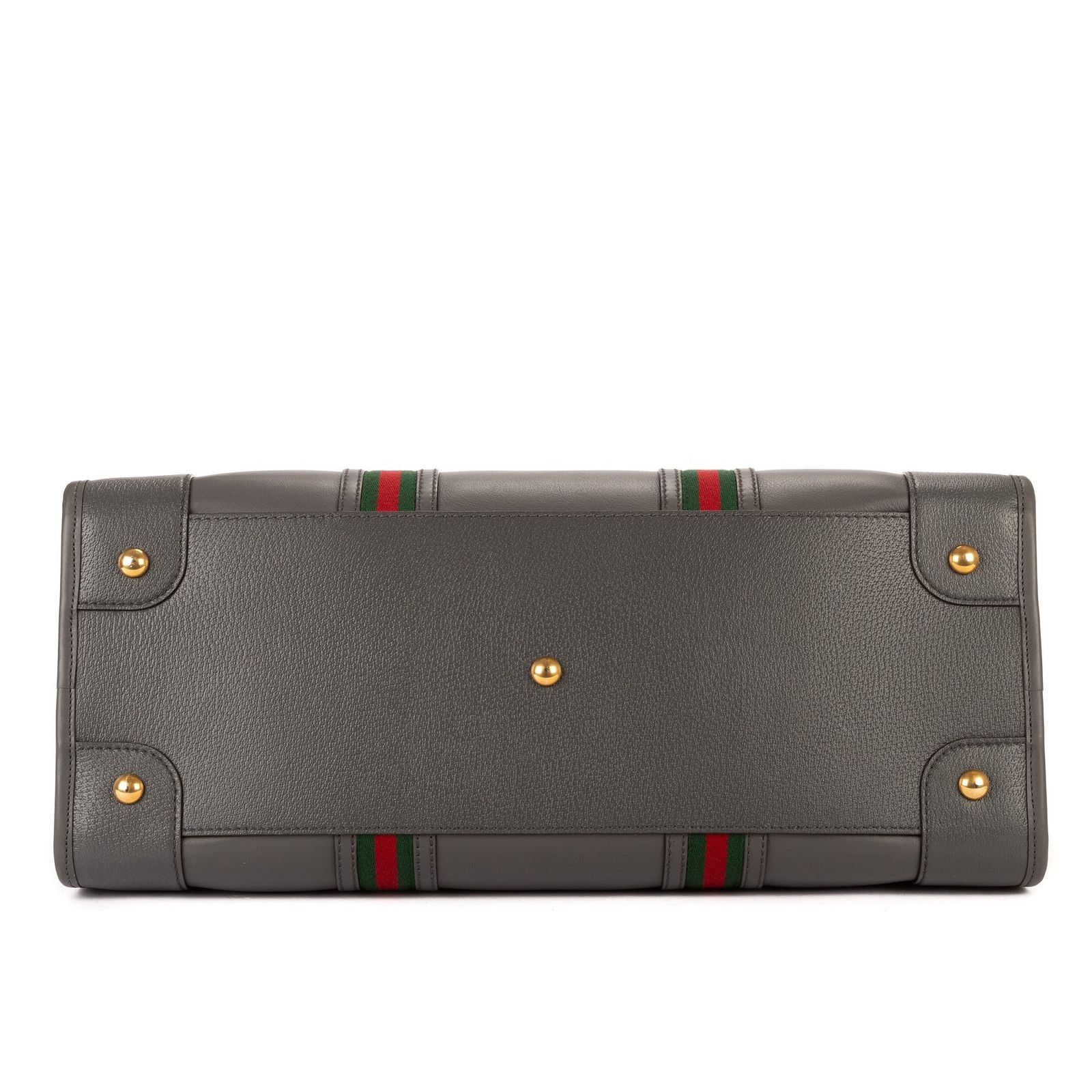 Gucci Bauletto Duffle Gray Leather — view 6