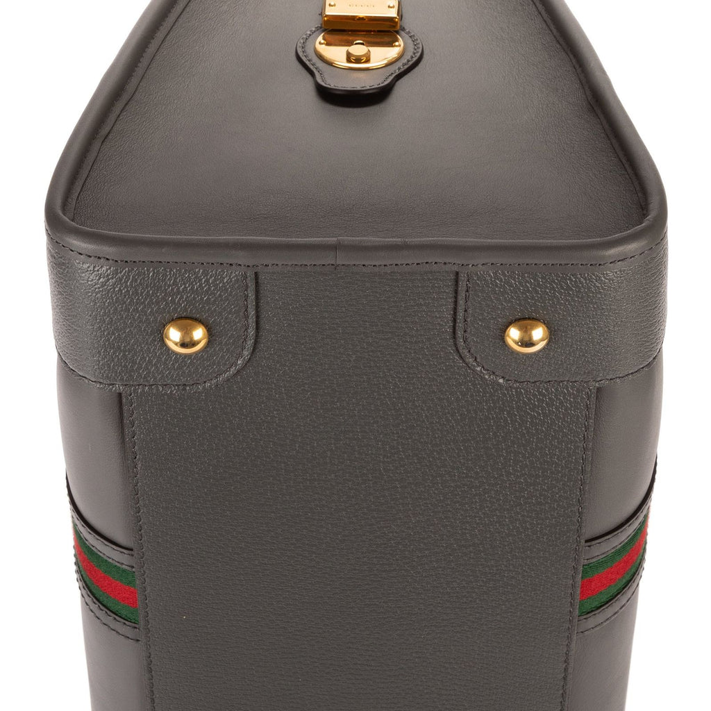 Gucci Bauletto Duffle Gray Leather — view 7