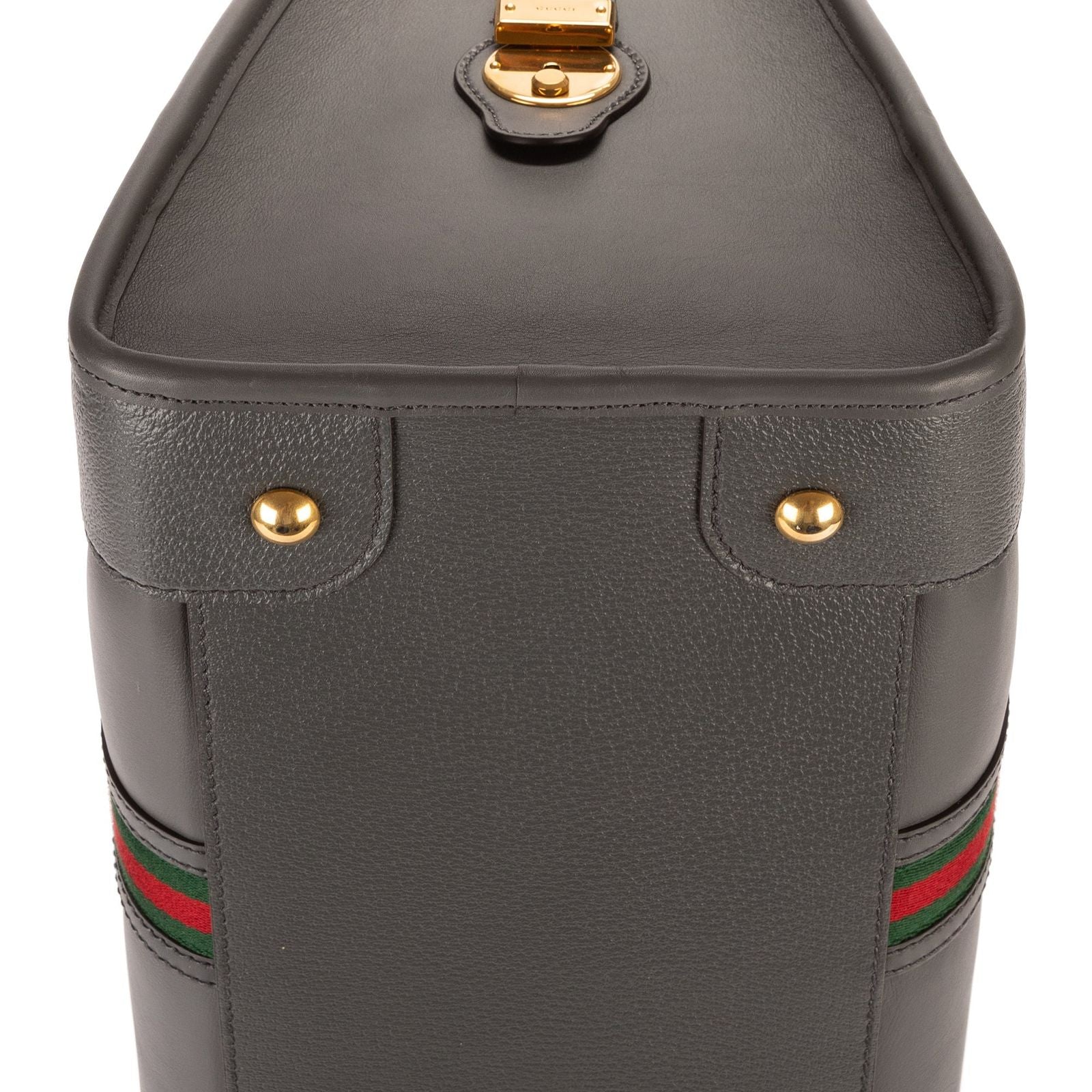 Gucci Bauletto Duffle Gray Leather — view 7