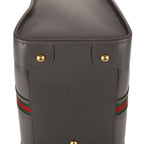 Gucci Bauletto Duffle Gray Leather — view 8