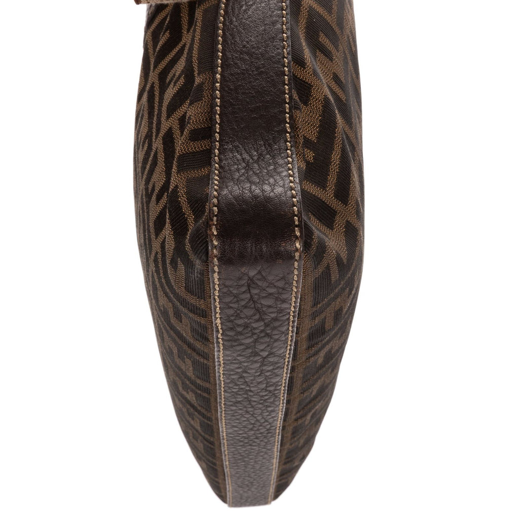 Fendi Selleria Brown Zucca Canvas Shoulder — view 7