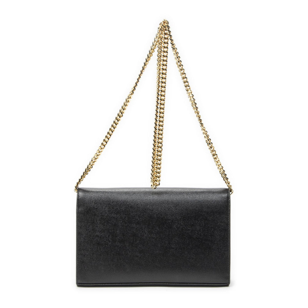 Saint Laurent Star Kate Chain Black Gray Dollar Leather Shoulder — view 5