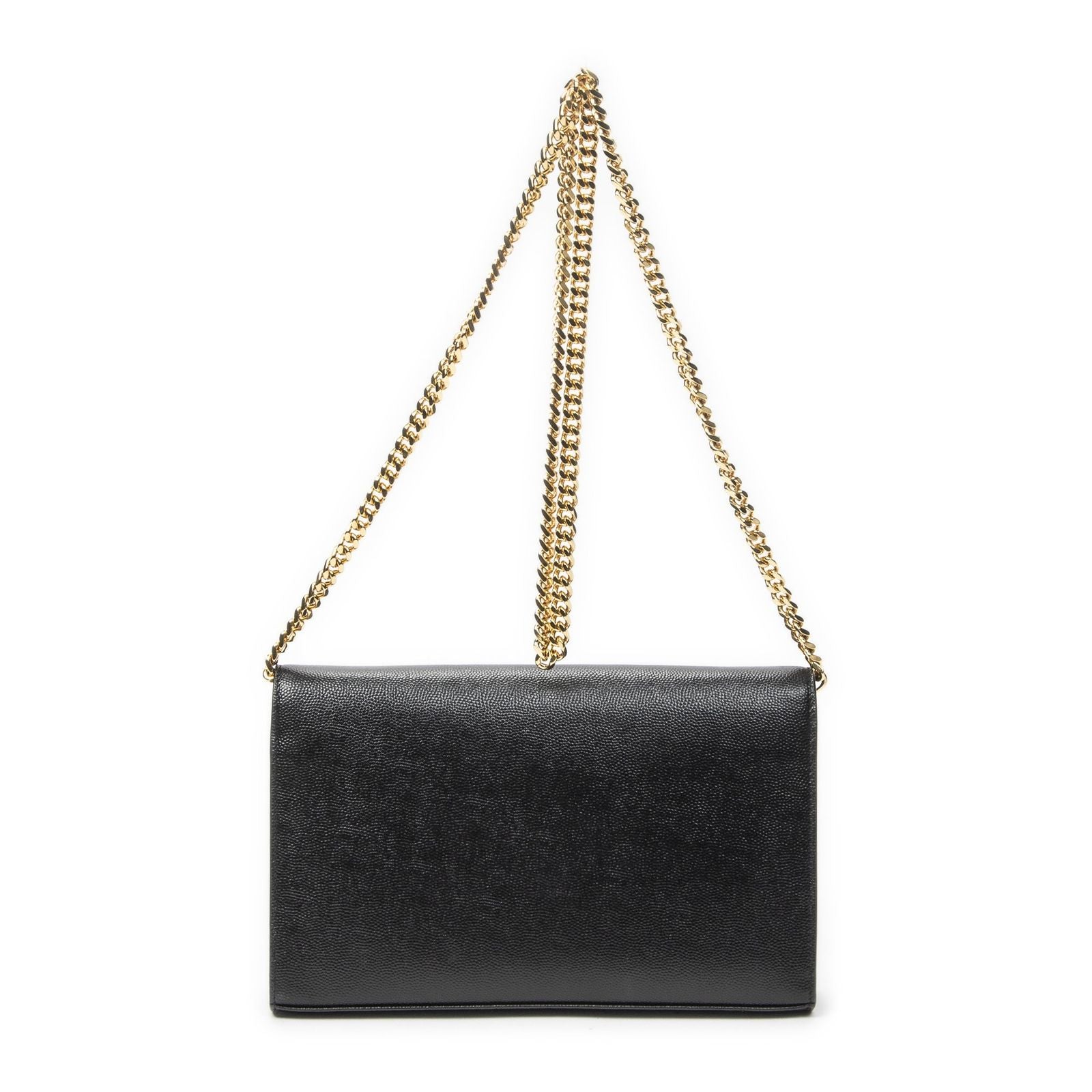 Saint Laurent Star Kate Chain Black Gray Dollar Leather Shoulder — view 5