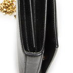 Saint Laurent Star Kate Chain Black Gray Dollar Leather Shoulder — view 7