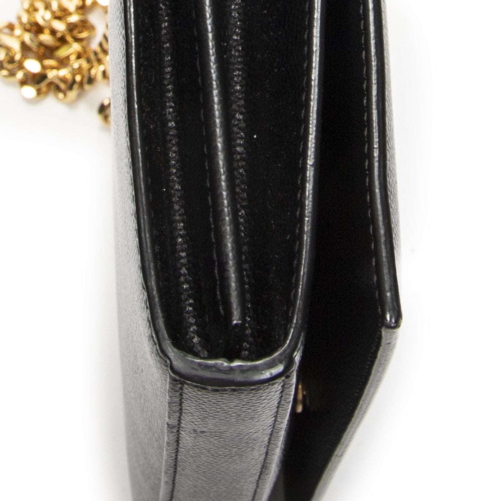 Saint Laurent Star Kate Chain Black Gray Dollar Leather Shoulder — view 7