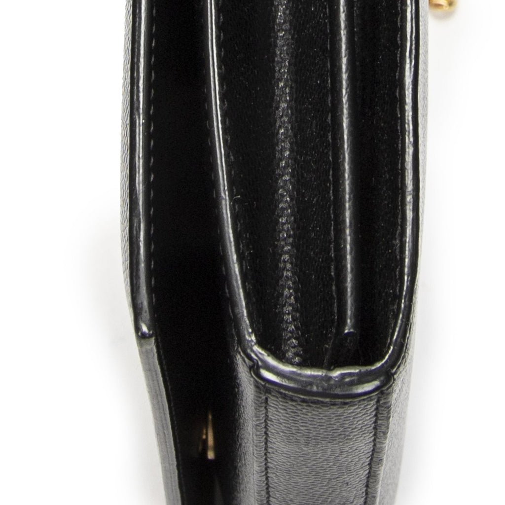 Saint Laurent Star Kate Chain Black Gray Dollar Leather Shoulder — view 8