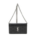 Saint Laurent Star Embossed Kate Chain Black Calfskin Leather Shoulder