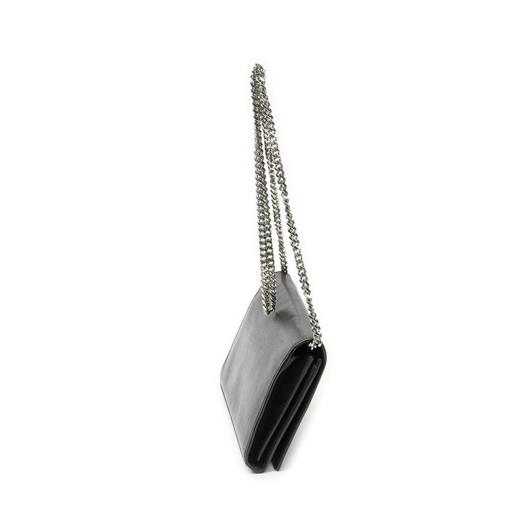 Saint Laurent Star Embossed Kate Chain Black Calfskin Leather Shoulder — view 4