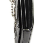 Saint Laurent Star Embossed Kate Chain Black Calfskin Leather Shoulder — view 8