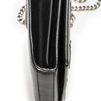 Saint Laurent Star Embossed Kate Chain Black Calfskin Leather Shoulder — view 7