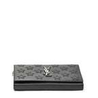 Saint Laurent Star Embossed Kate Chain Black Calfskin Leather Shoulder — view 6