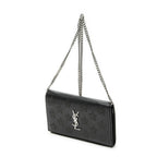 Saint Laurent Star Embossed Kate Chain Black Calfskin Leather Shoulder — view 2