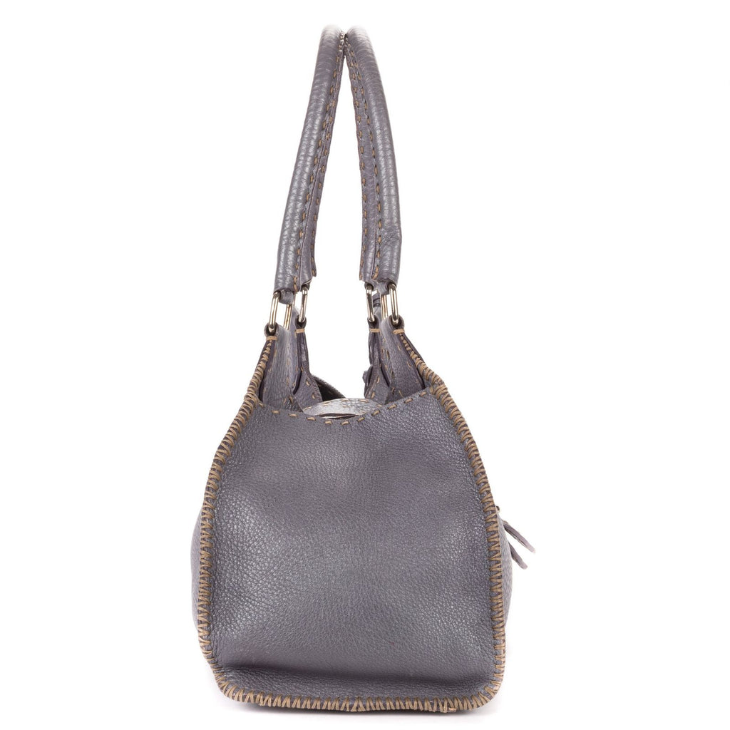 Fendi by the Way Top Handle Purple Grain Calf Leather — view 4