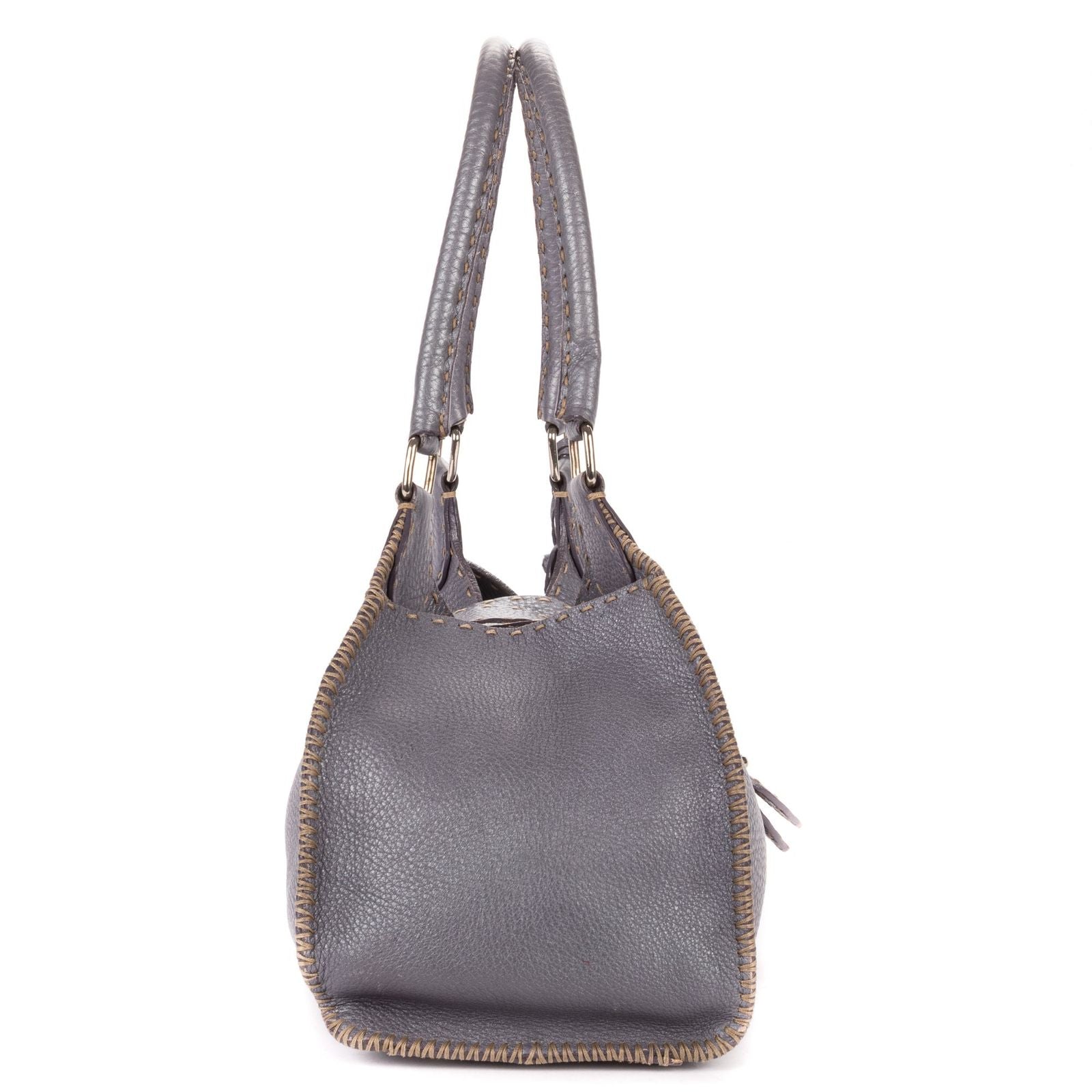 Fendi by the Way Top Handle Purple Grain Calf Leather — view 4