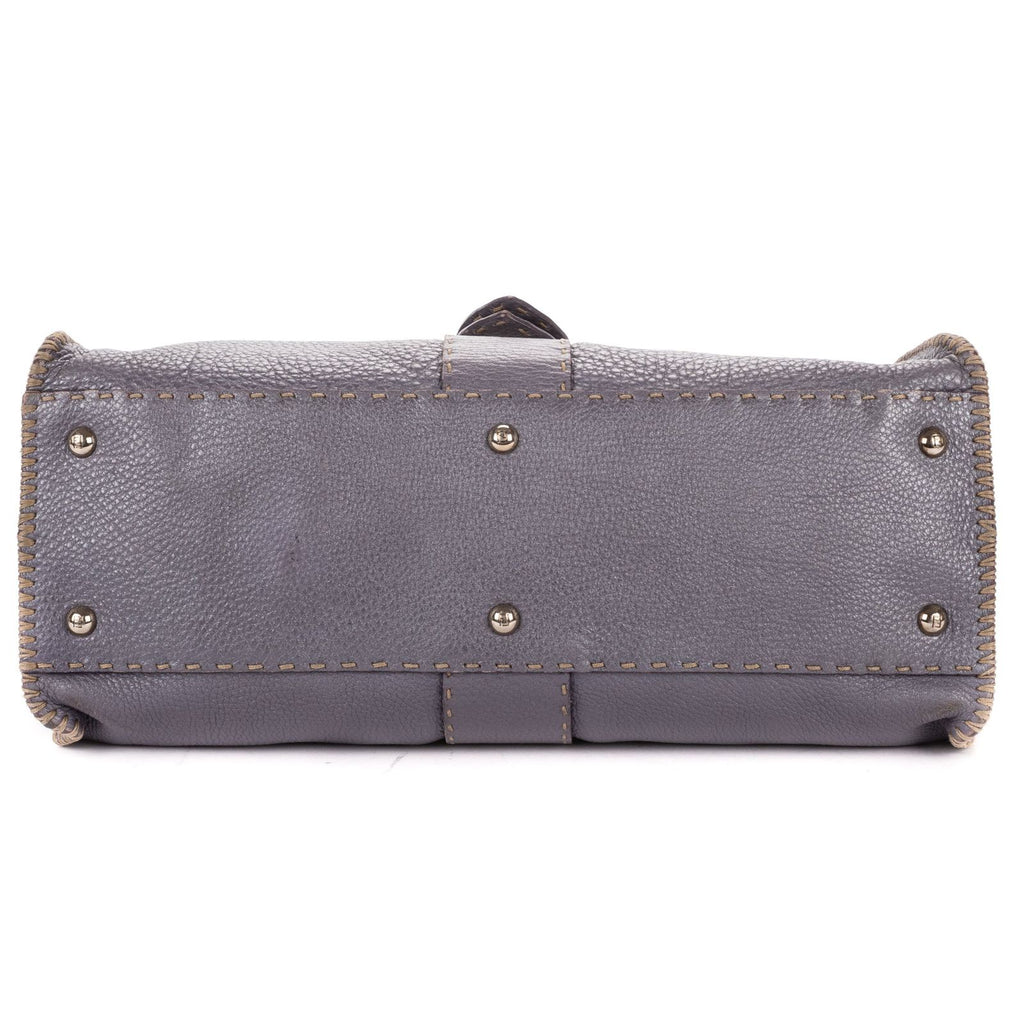 Fendi by the Way Top Handle Purple Grain Calf Leather — view 6