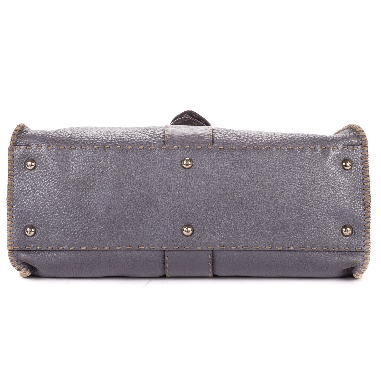 Fendi by the Way Top Handle Purple Grain Calf Leather — view 6