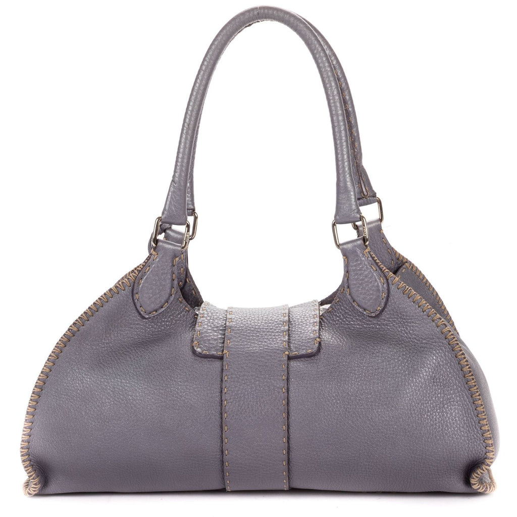 Fendi by the Way Top Handle Purple Grain Calf Leather — view 5
