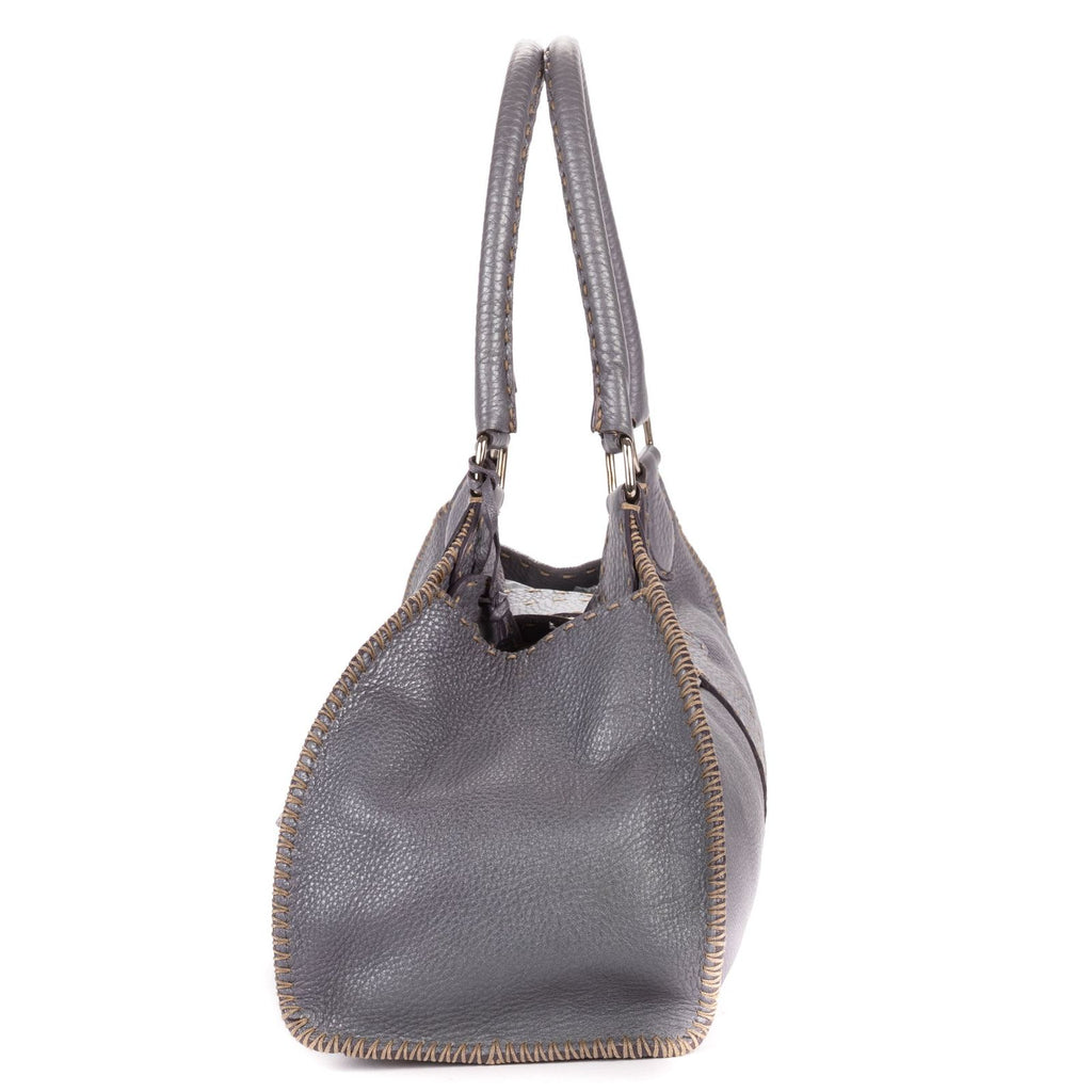 Fendi by the Way Top Handle Purple Grain Calf Leather — view 3