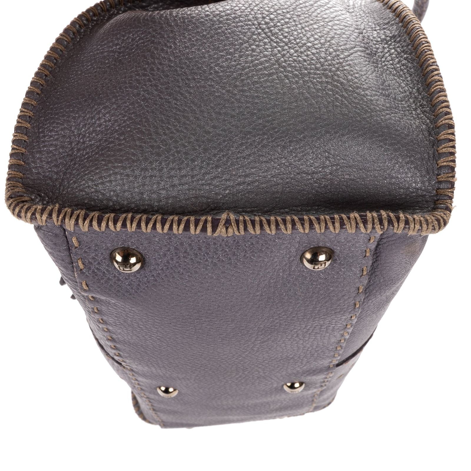 Fendi by the Way Top Handle Purple Grain Calf Leather — view 7