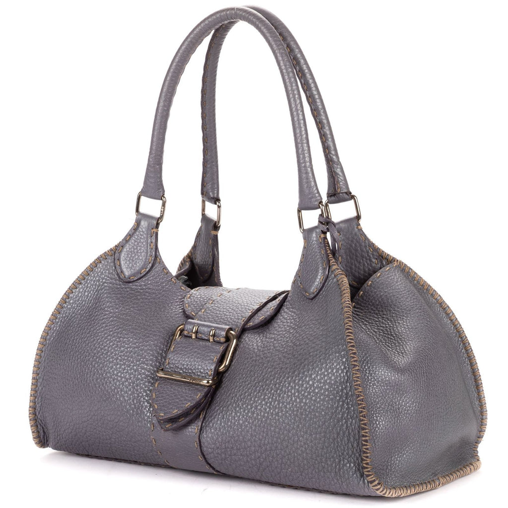 Fendi by the Way Top Handle Purple Grain Calf Leather — view 2