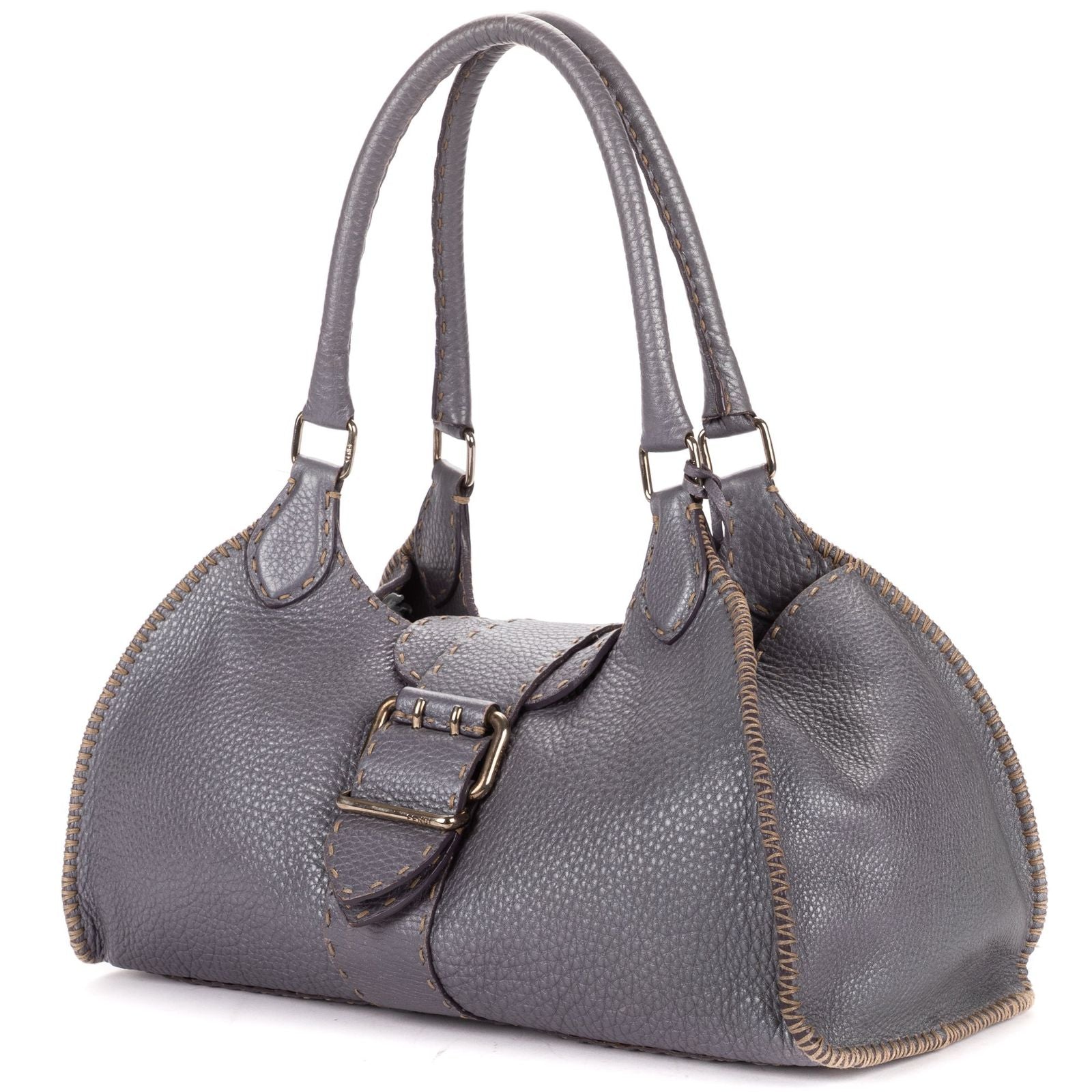 Fendi by the Way Top Handle Purple Grain Calf Leather — view 2