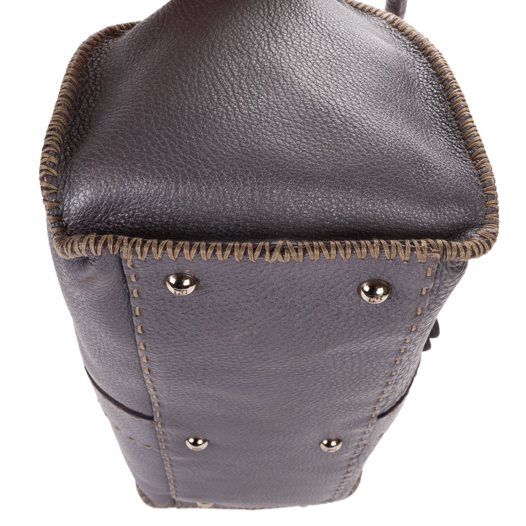 Fendi by the Way Top Handle Purple Grain Calf Leather — view 8