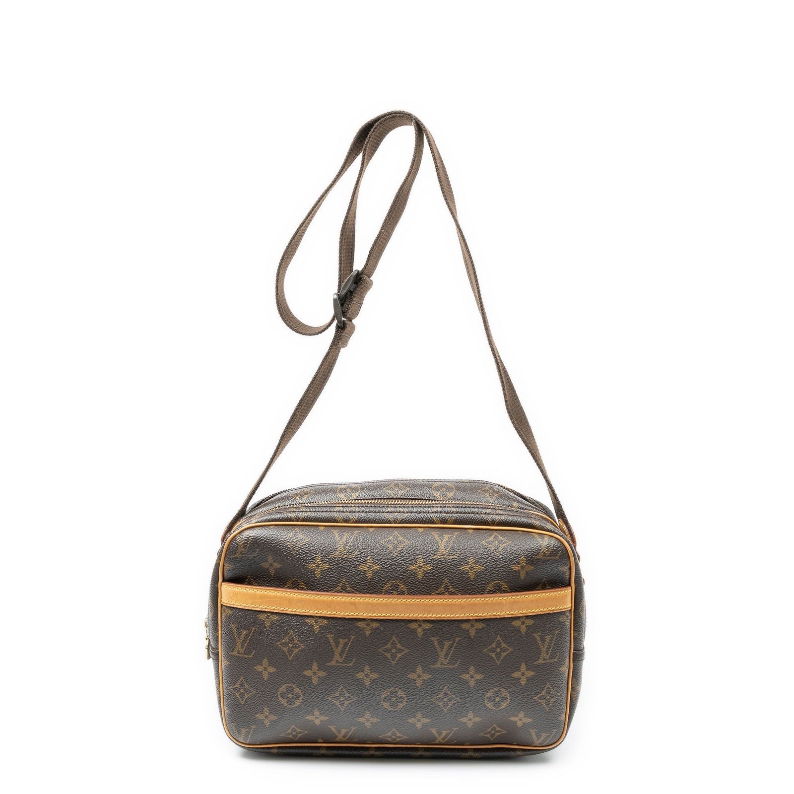 Louis Vuitton Reporter Brown Monogram Canvas Shoulder