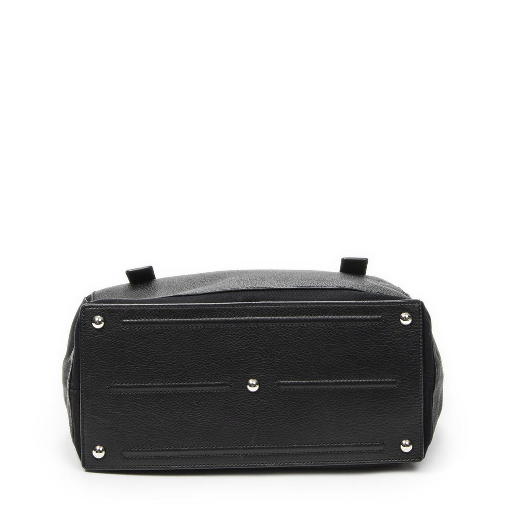 Saint Laurent Black Grain Calf Leather Shoulder — view 6
