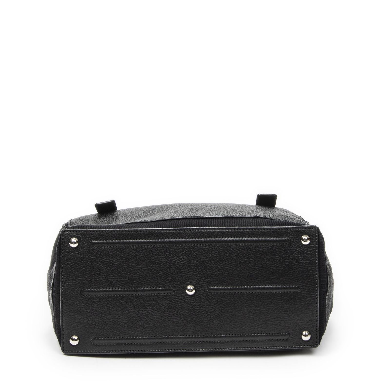 Saint Laurent Black Grain Calf Leather Shoulder — view 6