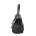 Saint Laurent Black Grain Calf Leather Shoulder — view 3
