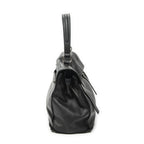 Saint Laurent Black Grain Calf Leather Shoulder — view 4
