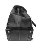 Saint Laurent Black Grain Calf Leather Shoulder — view 7