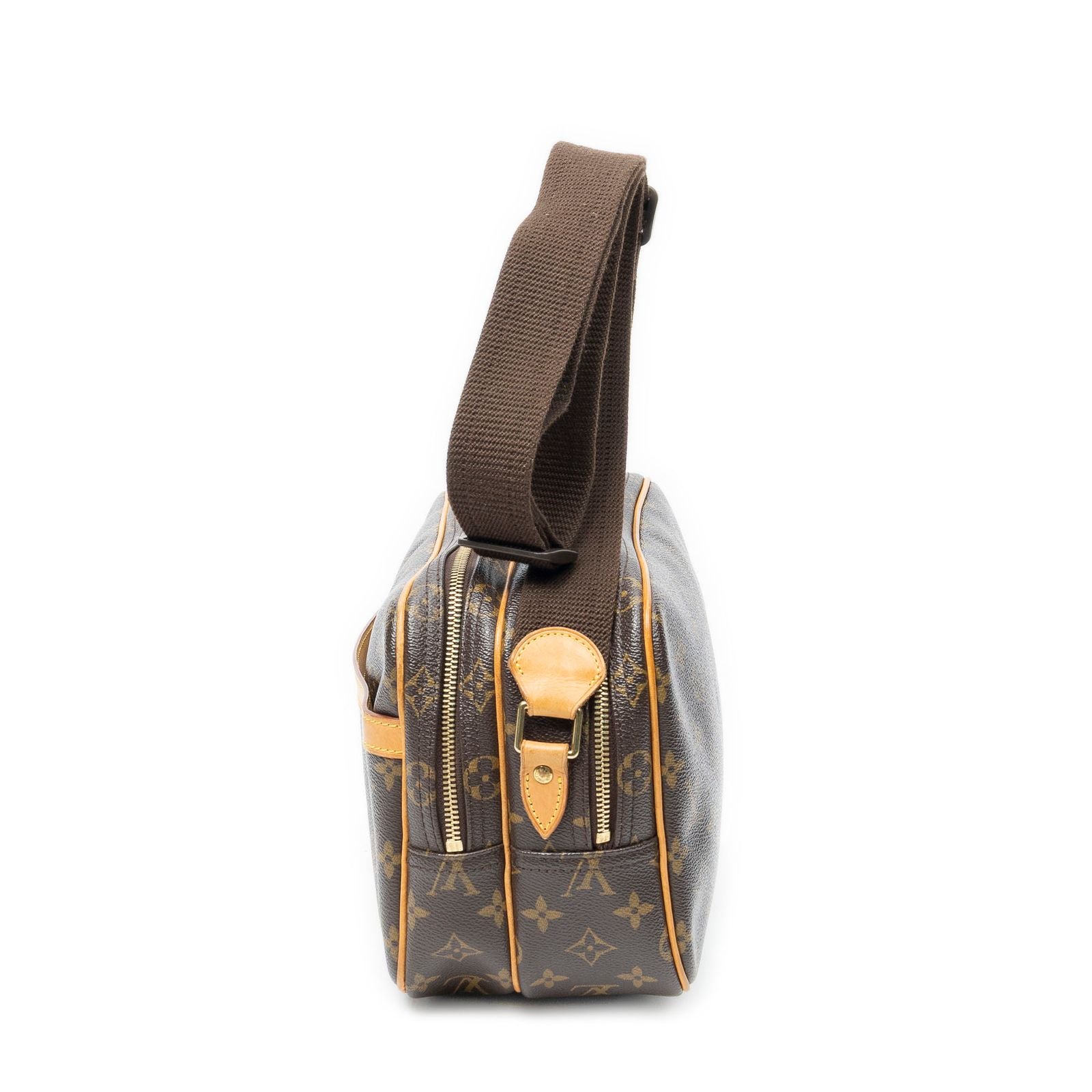 Louis Vuitton Reporter Brown Monogram Canvas Shoulder — view 3