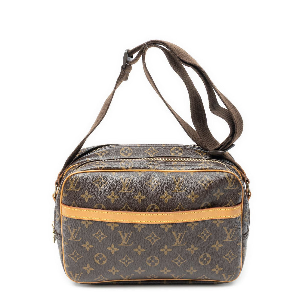 Louis Vuitton Reporter Brown Monogram Canvas Shoulder